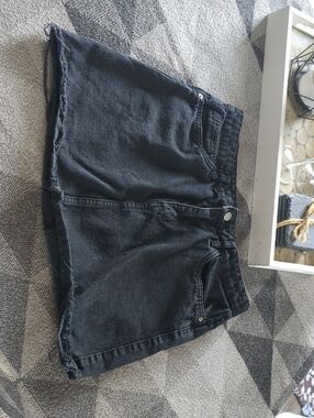 Women’s High-Rise Black Denim Skirt